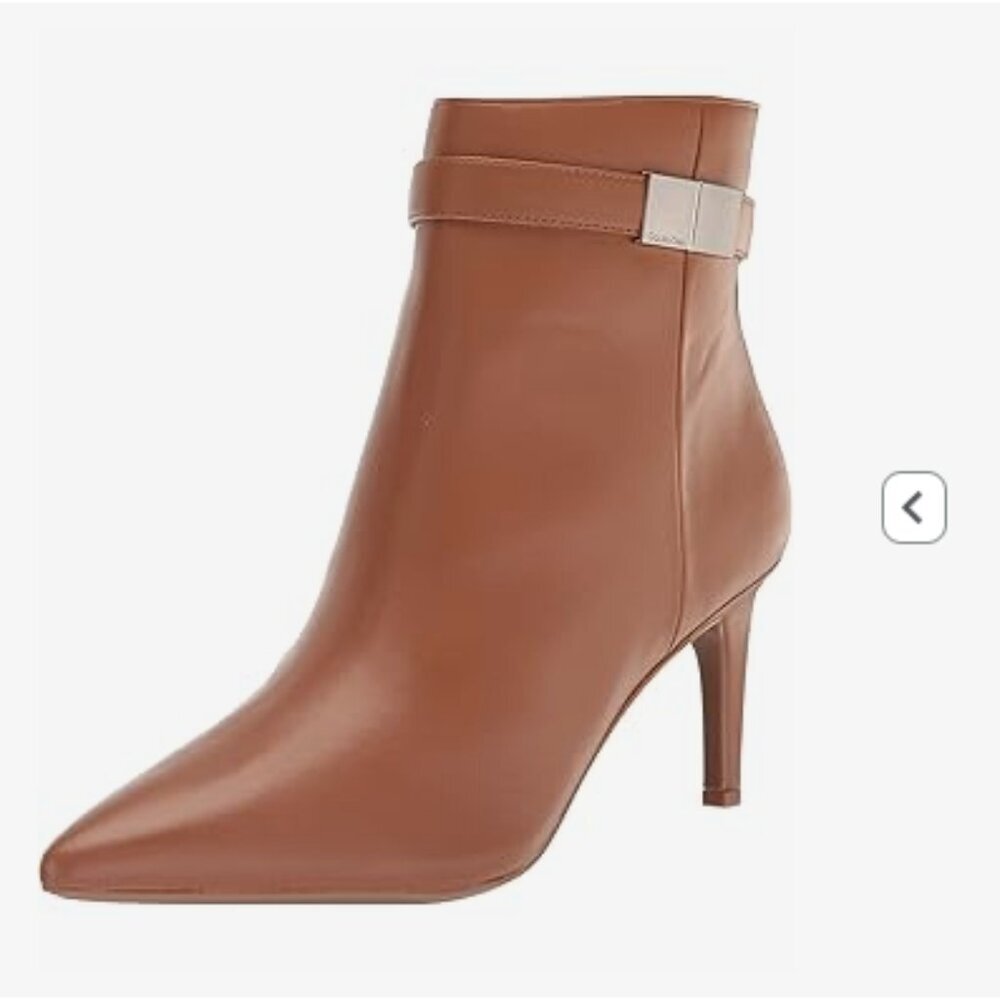💛Calvin Klein Women's Sarity Ankle Boot with Pointed Toe and Heel